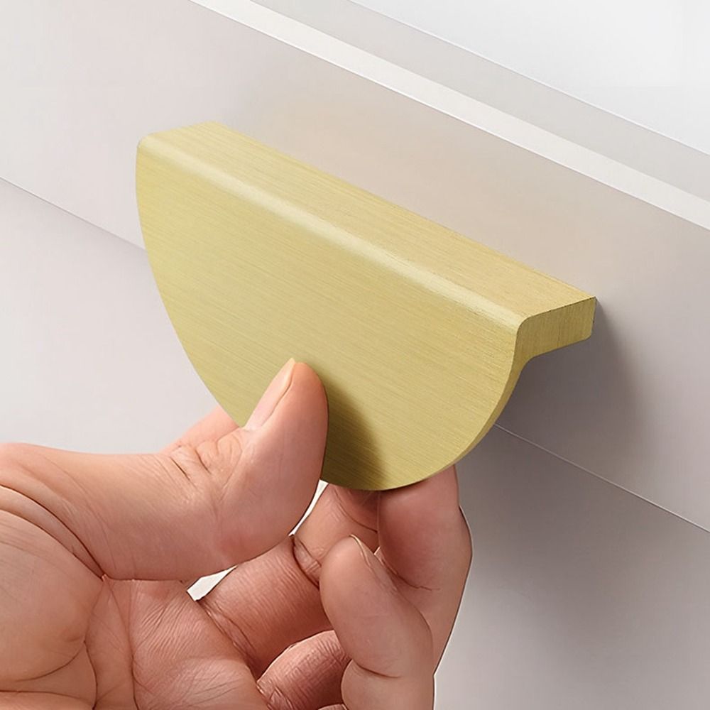 Modern Hidden Cabinet Handle Half Moon Drawer Pull 3
