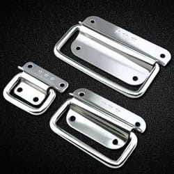 stainless steel folding cabinet handle flush ring pull for drawers, boxes and toolboxes