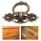 Vintage Cabinet Ring Pull Handles Set Antique Brass Drawer Hardware 3