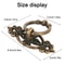 Vintage Cabinet Ring Pull Handles Set Antique Brass Drawer Hardware 4