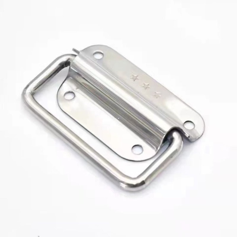 Stainless Steel Folding Cabinet Handle for Drawers Wooden Boxes and Furniture
