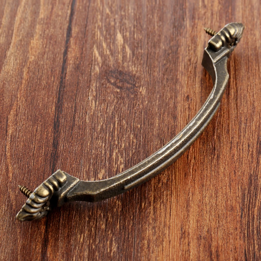 Vintage Antique Brass Cabinet Cup Pull Handles For Drawers And Kitchen Cabinets 2