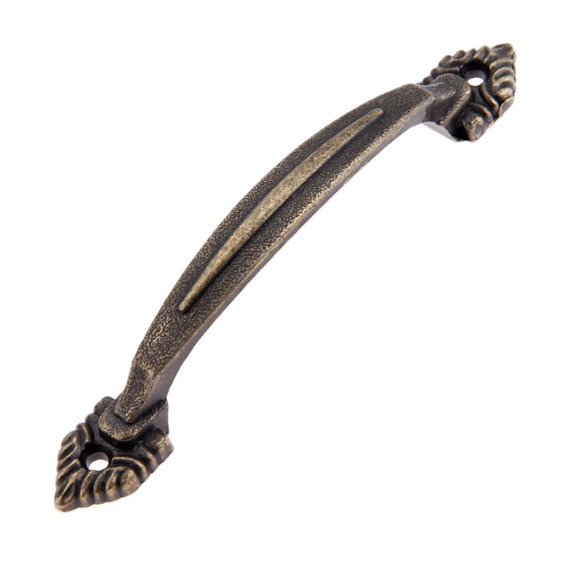 Vintage Antique Brass Cabinet Cup Pull Handles For Drawers And Kitchen Cabinets 3