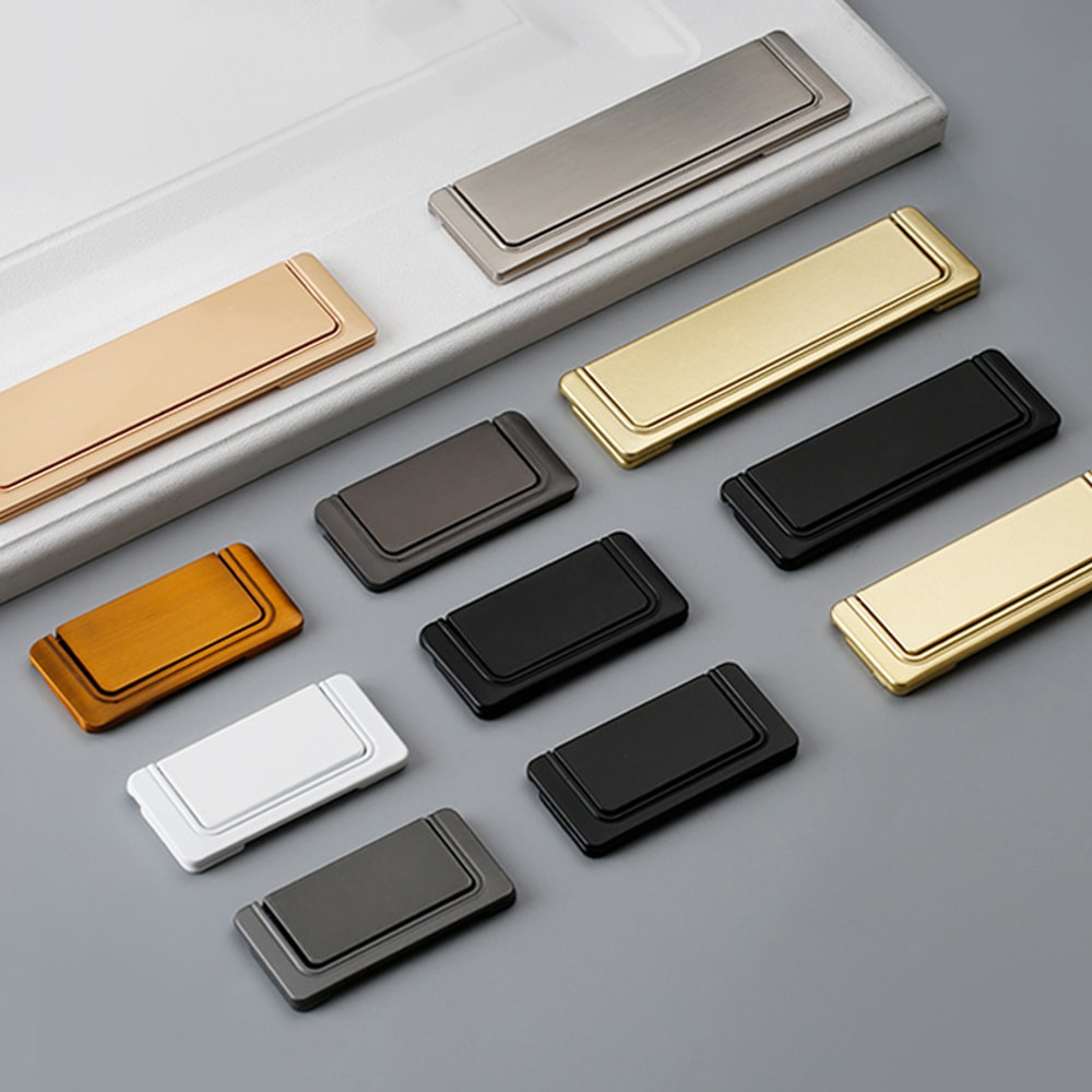 Modern concealed cabinet handle Aluminum Invisible Drawer Pull for Cabinets, Closets and Wardrobes