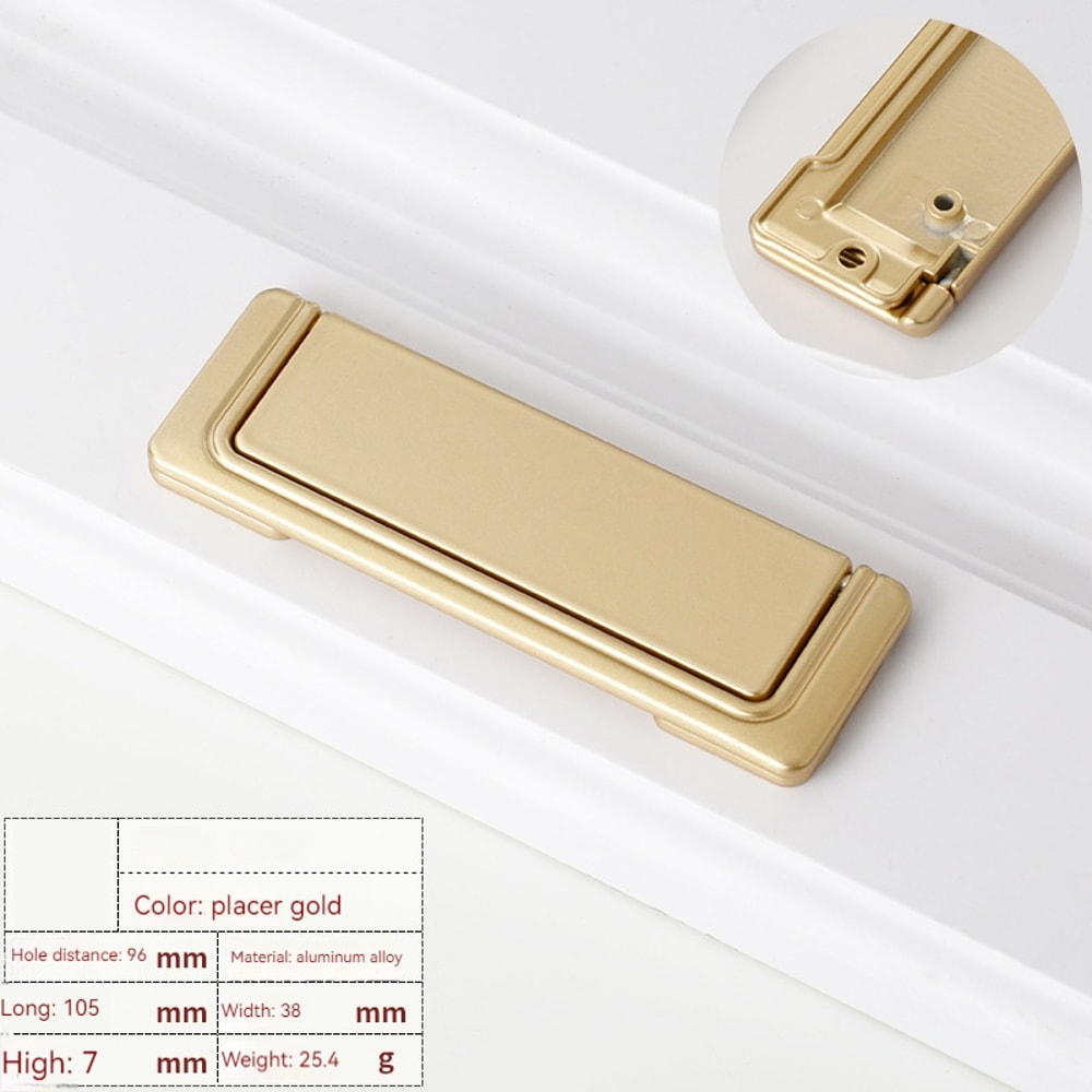 Modern concealed cabinet handle Aluminum Invisible Drawer Pull for Cabinets, Closets and Wardrobes