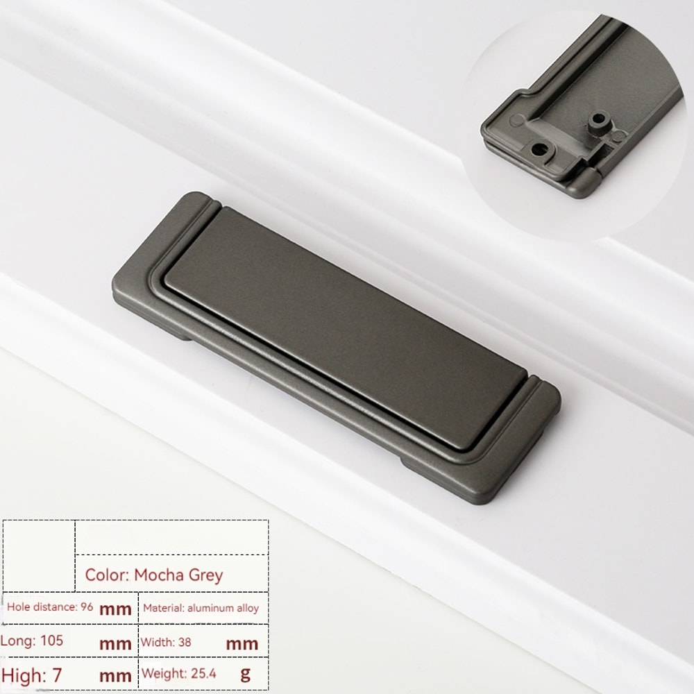 Modern concealed cabinet handle Aluminum Invisible Drawer Pull for Cabinets, Closets and Wardrobes