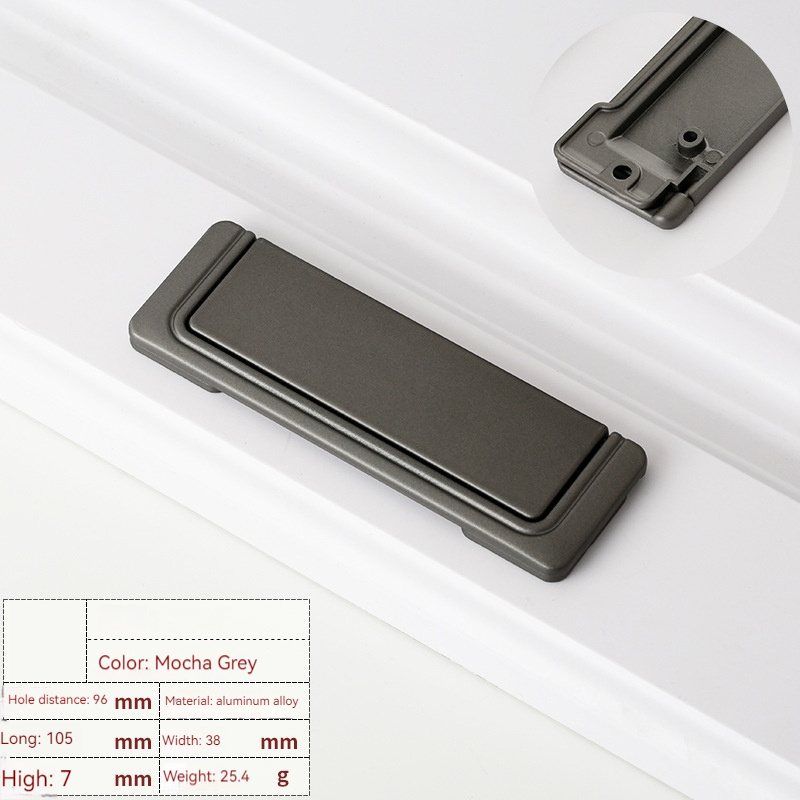 Modern concealed cabinet handle Aluminum Invisible Drawer Pull for Cabinets, Closets and Wardrobes