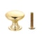 Vintage Gold Round Cabinet Knobs for Dresser Drawers and Kitchen Cabinets