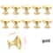 Vintage Gold Round Cabinet Knobs for Dresser Drawers and Kitchen Cabinets