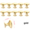 Vintage Gold Round Cabinet Knobs for Dresser Drawers and Kitchen Cabinets