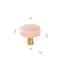 Marble Cabinet Knob White Stone Brass Drawer Pull 7