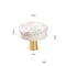 Marble Cabinet Knob White Stone Brass Drawer Pull 5