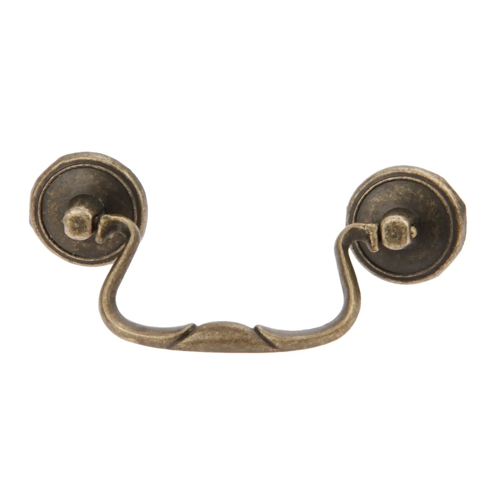 Vintage Antique Bronze Cup Drawer Pull Cabinet Handle 2