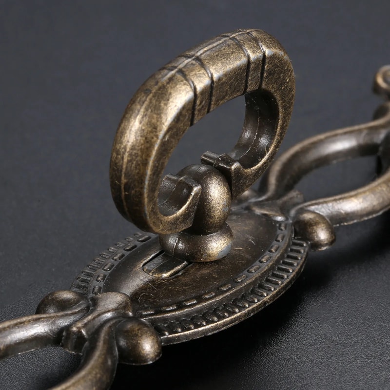 Antique Bronze Drawer Pull Vintage Cabinet Handle for Dressers Wardrobes and Boxes