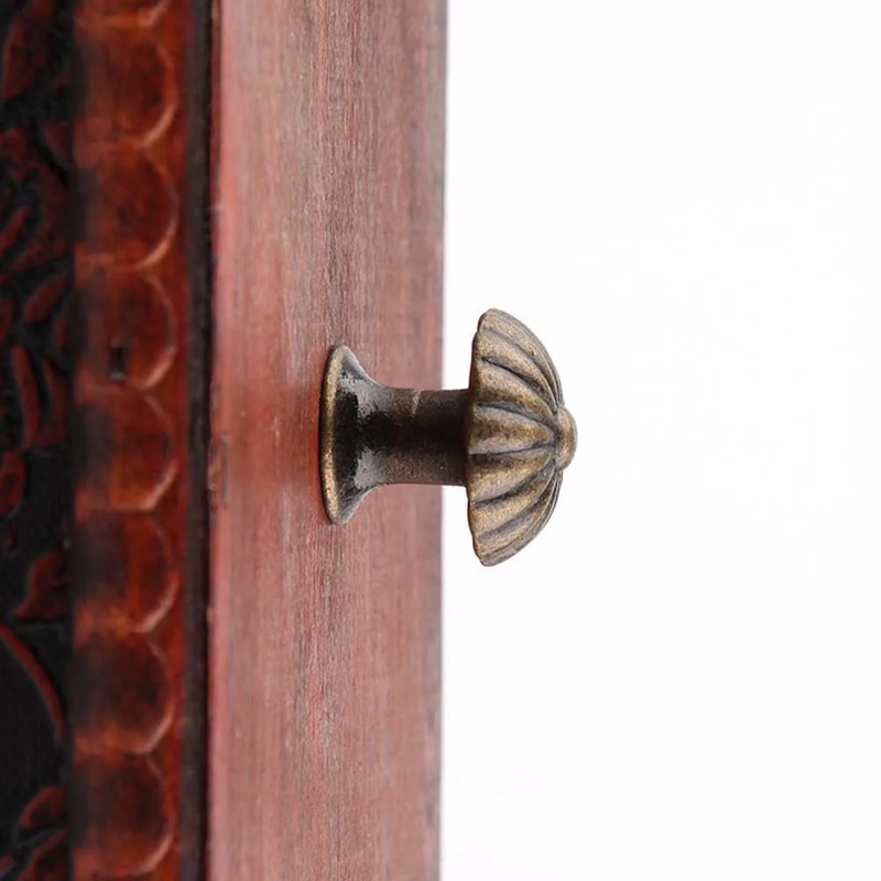 Vintage Wooden Drawer Handles Set Antique Cabinet Knobs for Furniture Upgrade