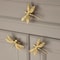 Luxury Dragonfly Cabinet Pull In Gold Brass For Drawers Cabinets And Wardrobes 3