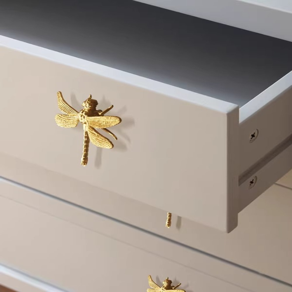 Luxury Dragonfly Cabinet Pull In Gold Brass For Drawers Cabinets And Wardrobes 5