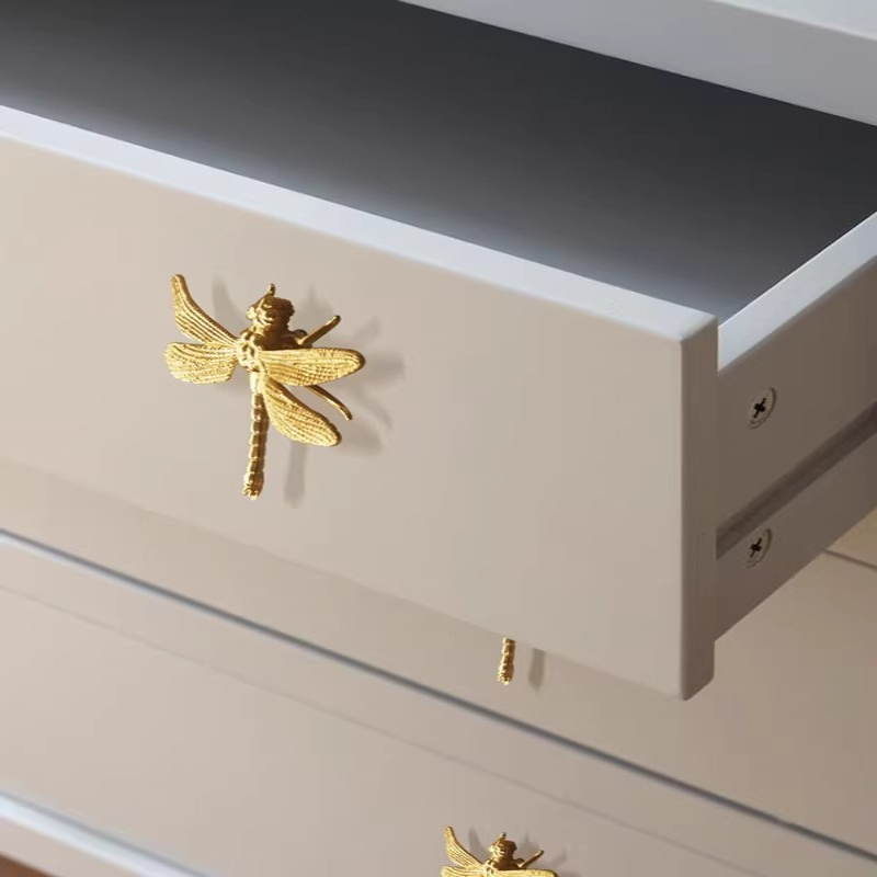 Luxury Dragonfly Cabinet Pull In Gold Brass For Drawers Cabinets And Wardrobes 5