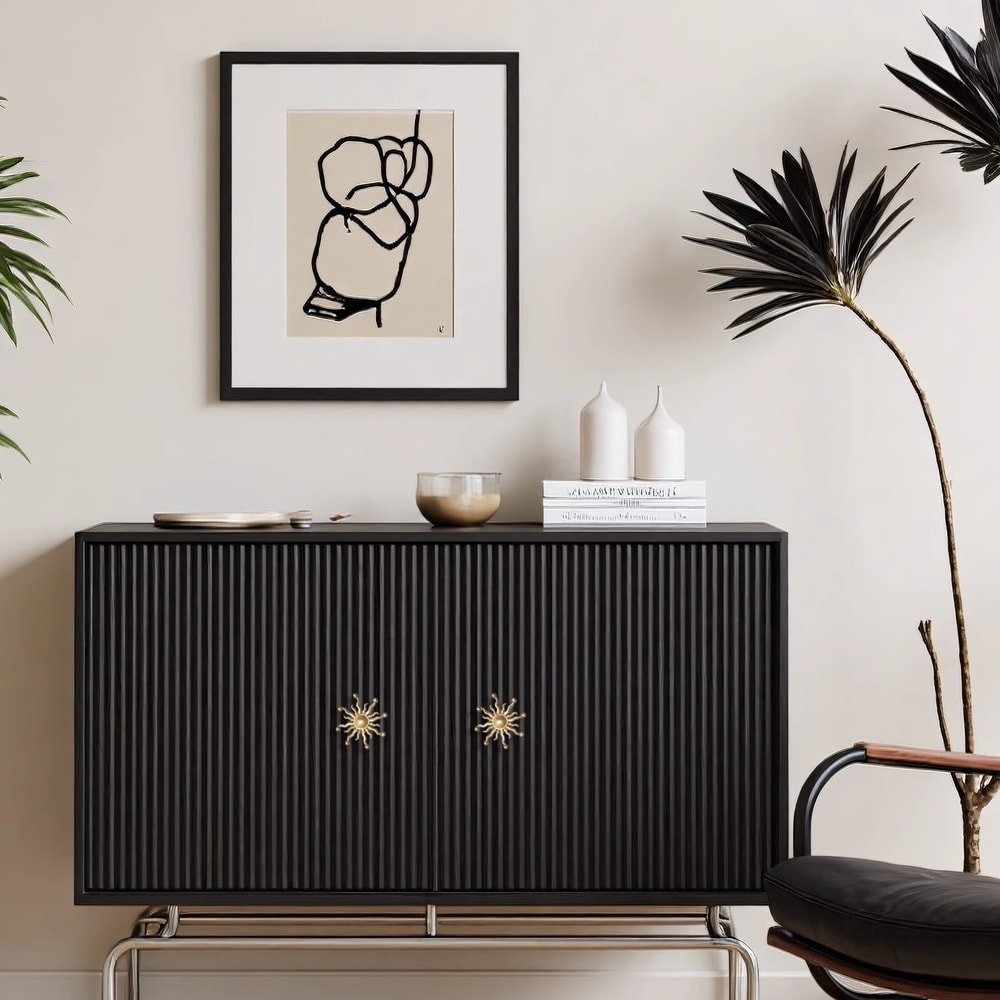 Sunburst Brass Cabinet Knob for Drawers and Wardrobes