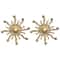 Sunburst Brass Cabinet Knob for Drawers and Wardrobes