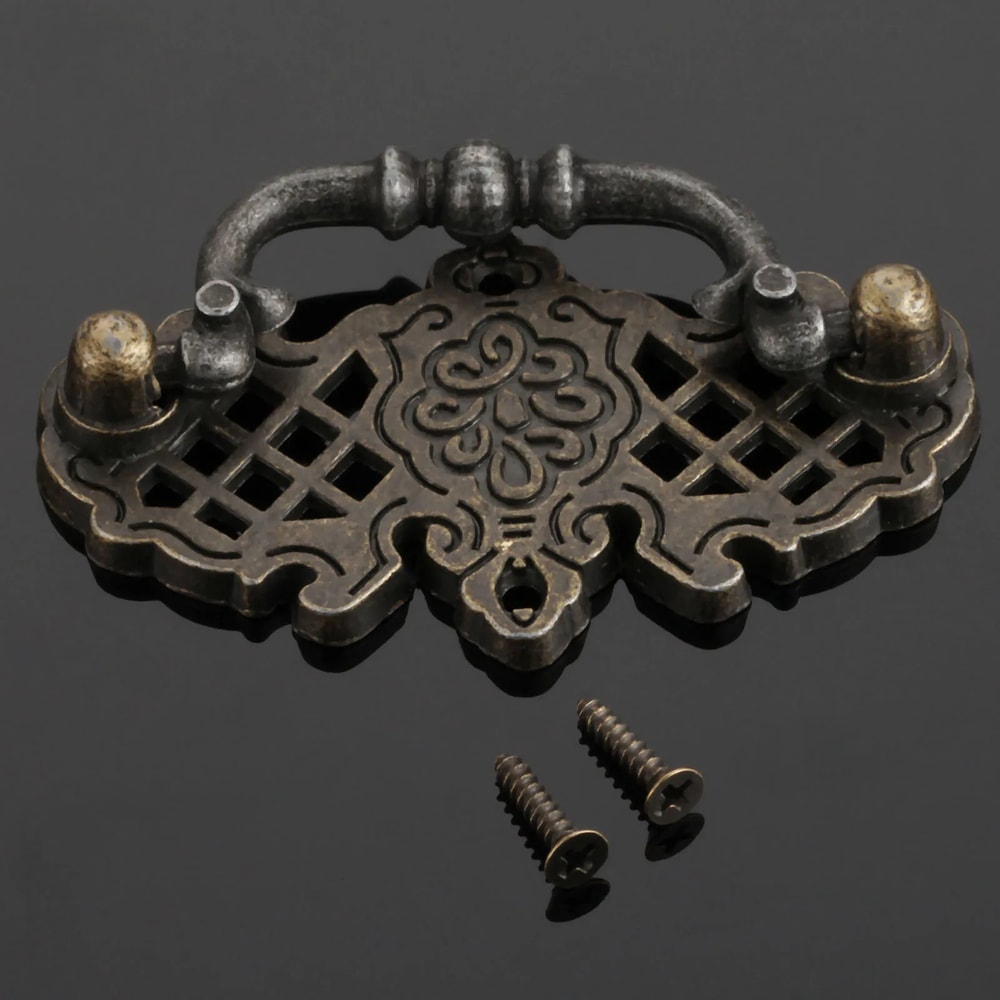 Vintage Cabinet Handles Antique Bronze Drawer Pulls For Kitchen Cupboards 0