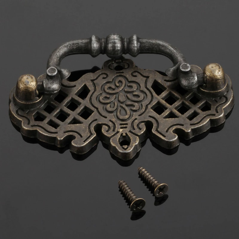 Vintage Cabinet Handles Antique Bronze Drawer Pulls For Kitchen Cupboards 0