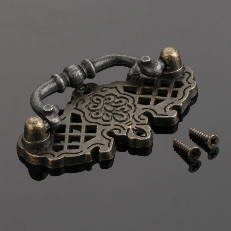 Vintage Cabinet Handles Antique Bronze Drawer Pulls For Kitchen Cupboards 4