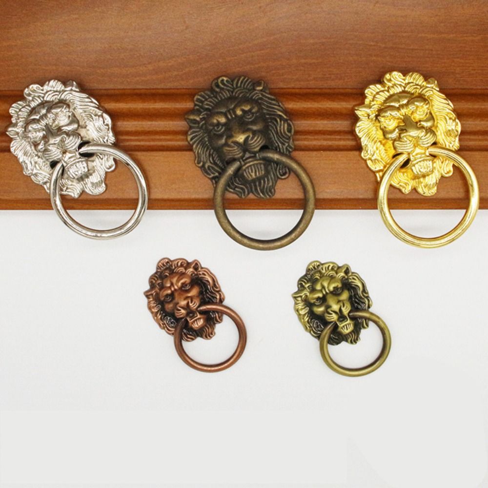 Vintage Lion Head Drawer Pull Antique Cabinet Handle For Dressers And Cabinets 1