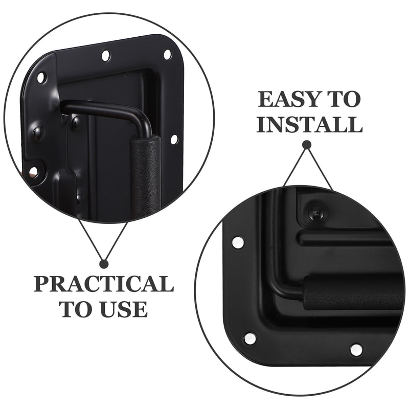 Spring Loaded Recessed Handle Flush Mount for Speaker Box Cabinet Durable Case Pull