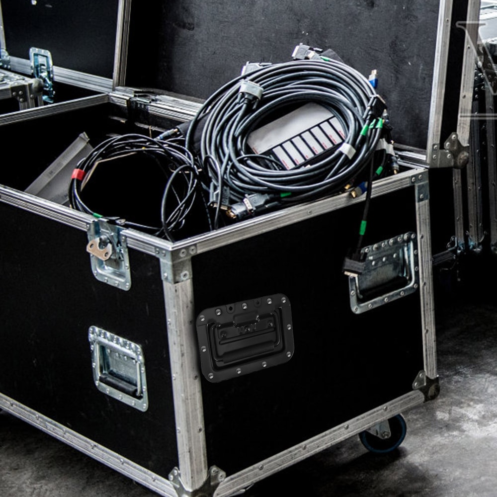 Heavy Duty spring loaded recessed handle for Flight Cases Cabinets and Speaker Boxes