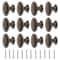 Antique Bronze Cabinet Knobs Zinc Alloy Round Drawer Pulls With Screws 1