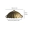 Vintage Shell Cabinet Cup Pull Antique Brass Drawer Handle