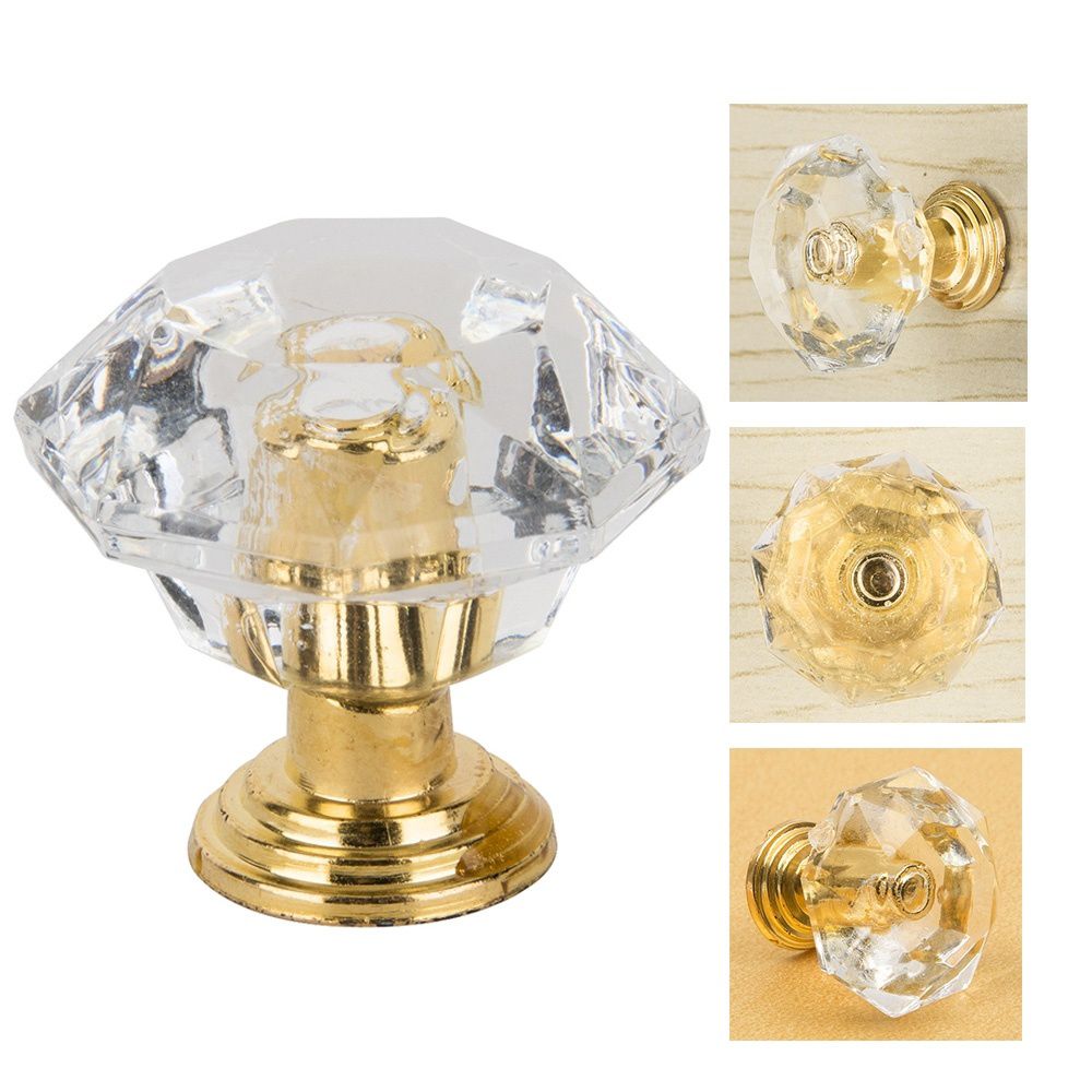 Crystal Cabinet Knobs Diamond Drawer Pulls for Dressers and Cabinets