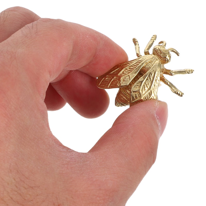 Vintage Bee Cabinet Knob Brass Drawer Pull for Cabinets and Dressers