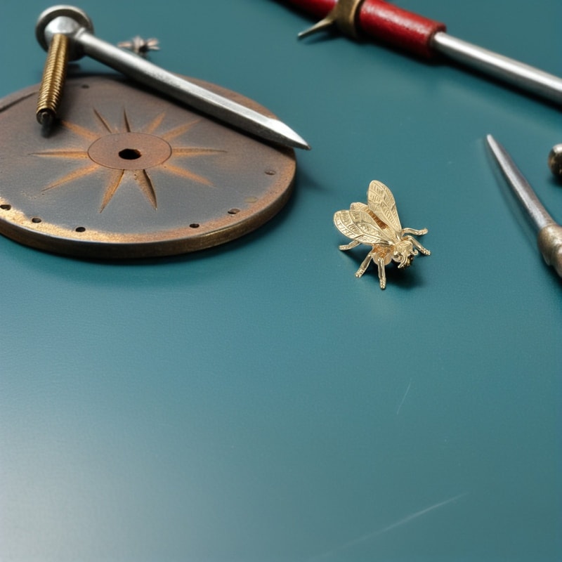 Vintage Bee Cabinet Knob Brass Drawer Pull for Cabinets and Dressers