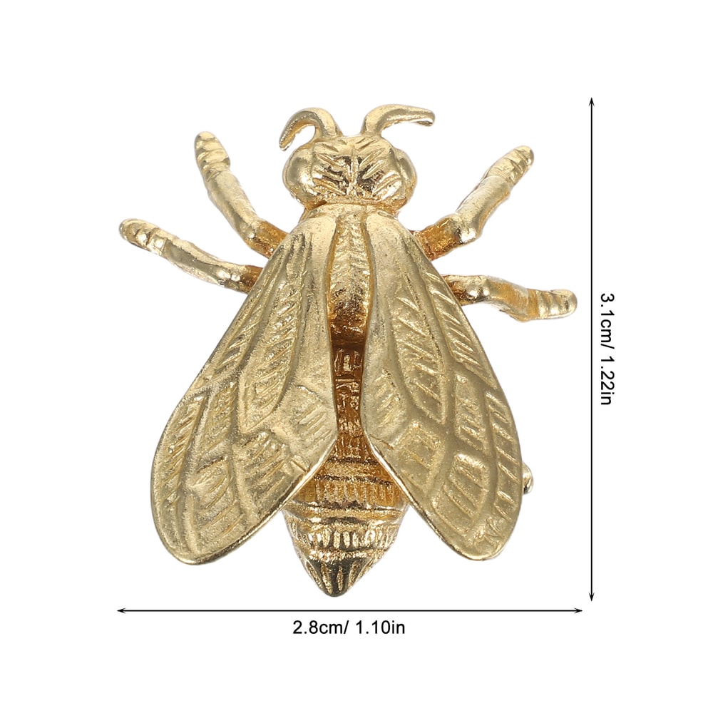 Vintage Bee Cabinet Knob Brass Drawer Pull for Cabinets and Dressers