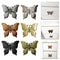 Vintage Butterfly Cabinet Knobs Zinc Alloy Drawer Pulls For Dressers And Wardrobes 5