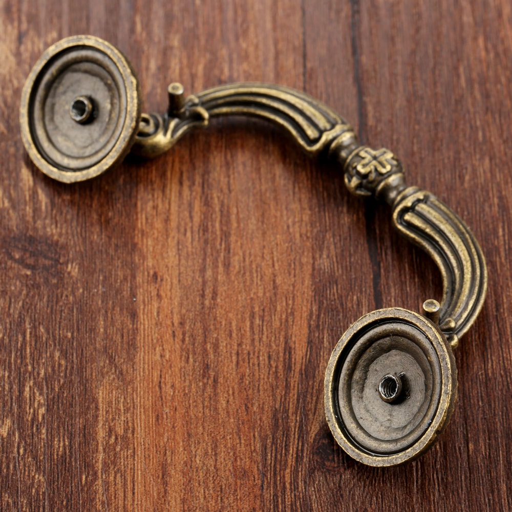 Vintage Box Handle Antique Bronze Drawer Pull for Wine Gift Boxes and Cabinets