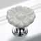 Vintage White Ceramic Cabinet Knob Flower Drawer Pull for Kitchen Cabinets and Dressers
