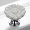 Vintage White Ceramic Cabinet Knob Flower Drawer Pull for Kitchen Cabinets and Dressers