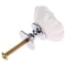 Vintage White Ceramic Cabinet Knob Flower Drawer Pull for Kitchen Cabinets and Dressers