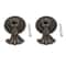 Antique Bronze Ring Pull Handles Set for Drawers and Cabinets