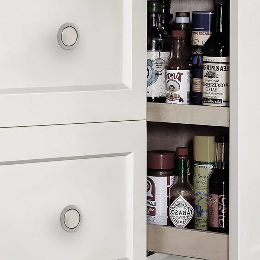 Modern Stainless Steel Recessed Cabinet Handles Hidden Flush Mount Drawer Pulls 3