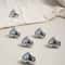 Heart Cabinet Knobs in Chrome for Drawers, Cabinets and Wardrobes