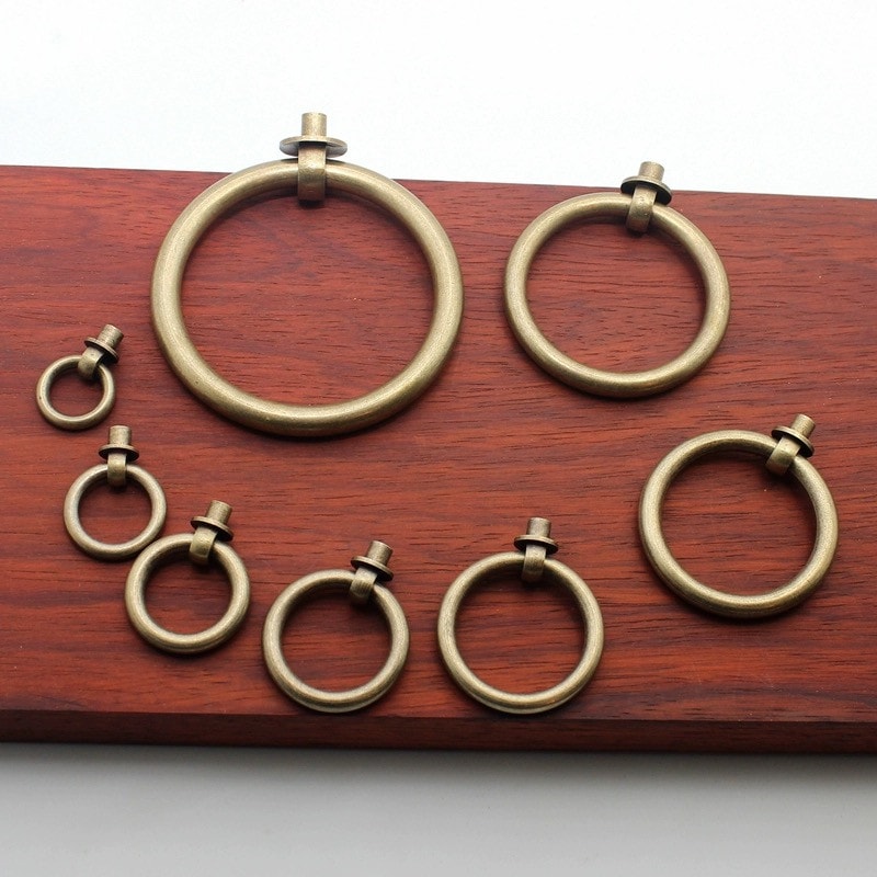 Antique Bronze Drawer Ring Pull for Cabinet, Dresser and Wardrobe Doors