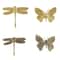 Vintage Brass Butterfly Dragonfly Cabinet Pulls For Drawers And Wardrobes 0