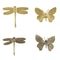 Vintage Brass Butterfly Dragonfly Cabinet Pulls For Drawers And Wardrobes 0