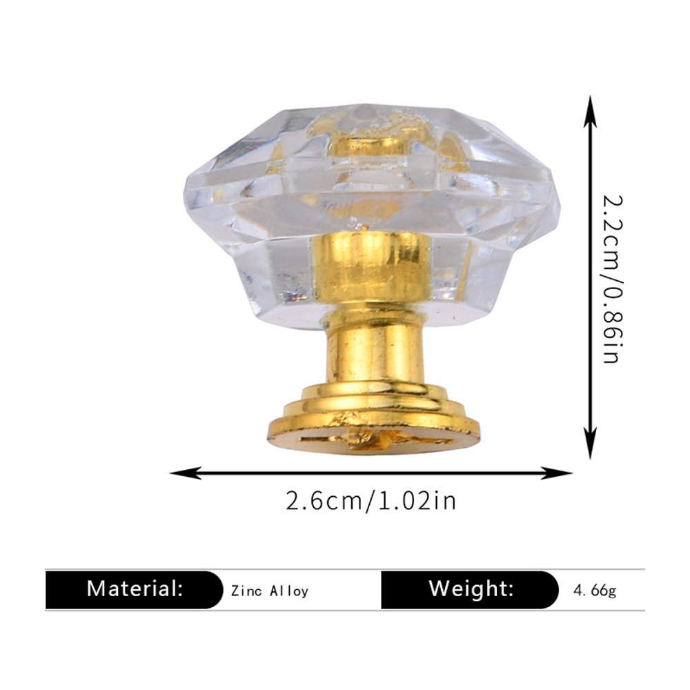 Clear Crystal Drawer Knobs Diamond Acrylic Cabinet Knobs For Dressers And Cabinets 9