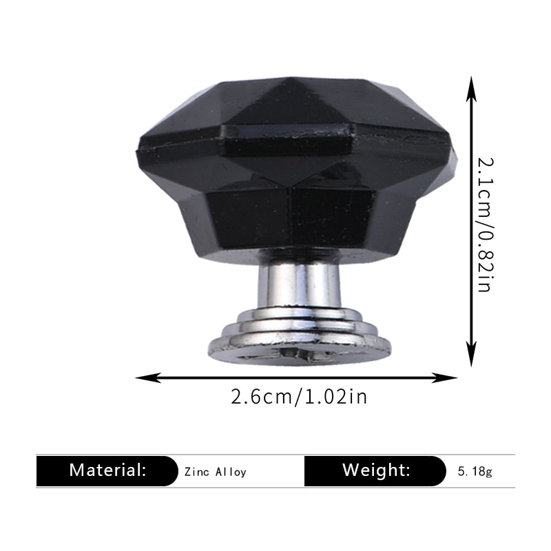 Clear Crystal Drawer Knobs Diamond Acrylic Cabinet Knobs For Dressers And Cabinets 6