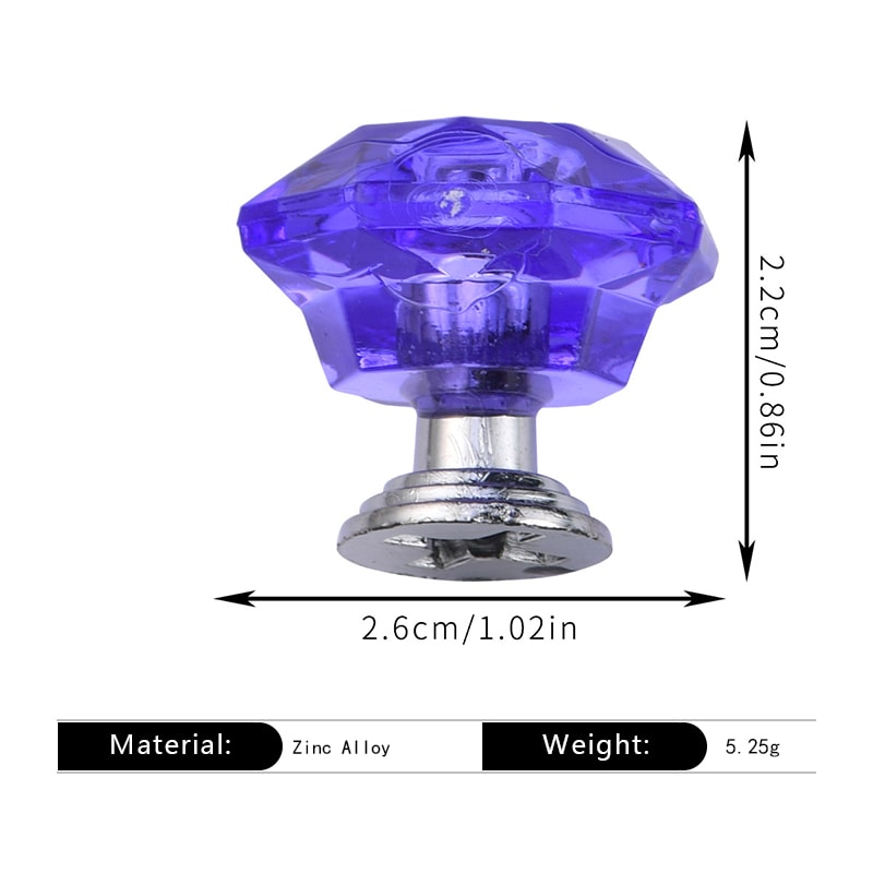 Clear Crystal Drawer Knobs Diamond Acrylic Cabinet Knobs For Dressers And Cabinets 11